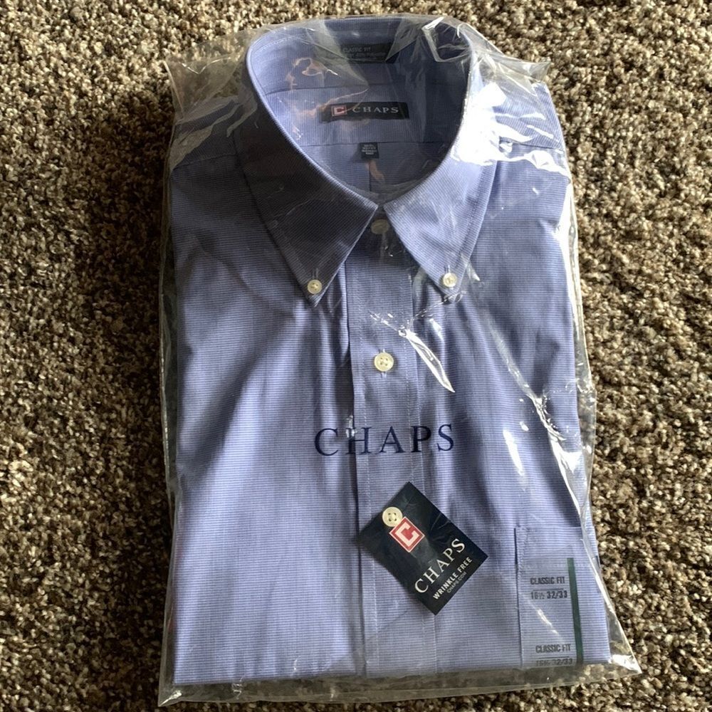 Chaps Dress Shirt Classic Fit Wrinkle free